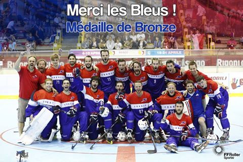 Roller-hockey : les Bleus en bronze